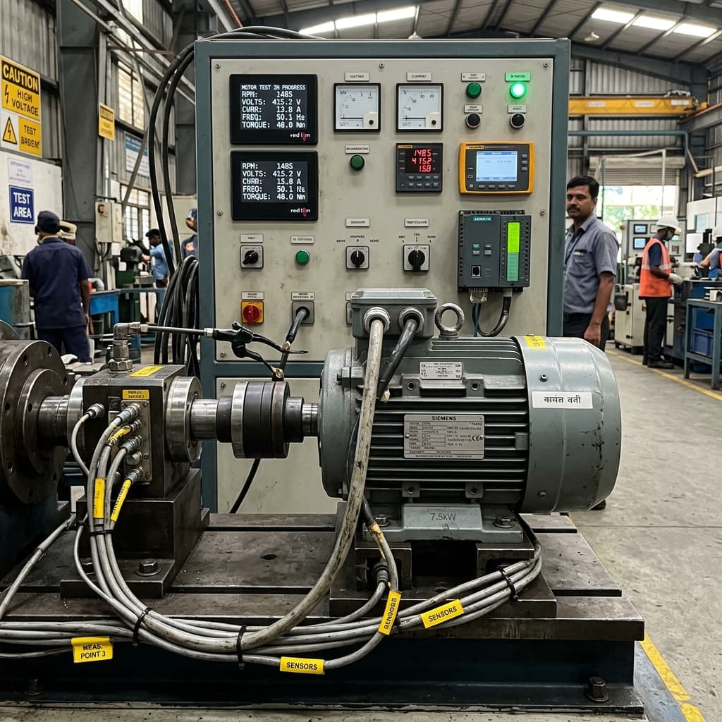 100% load testing station for every Sun Star motor before dispatch