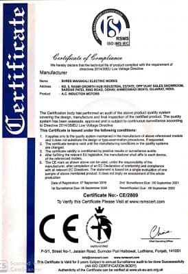 CE Certificate